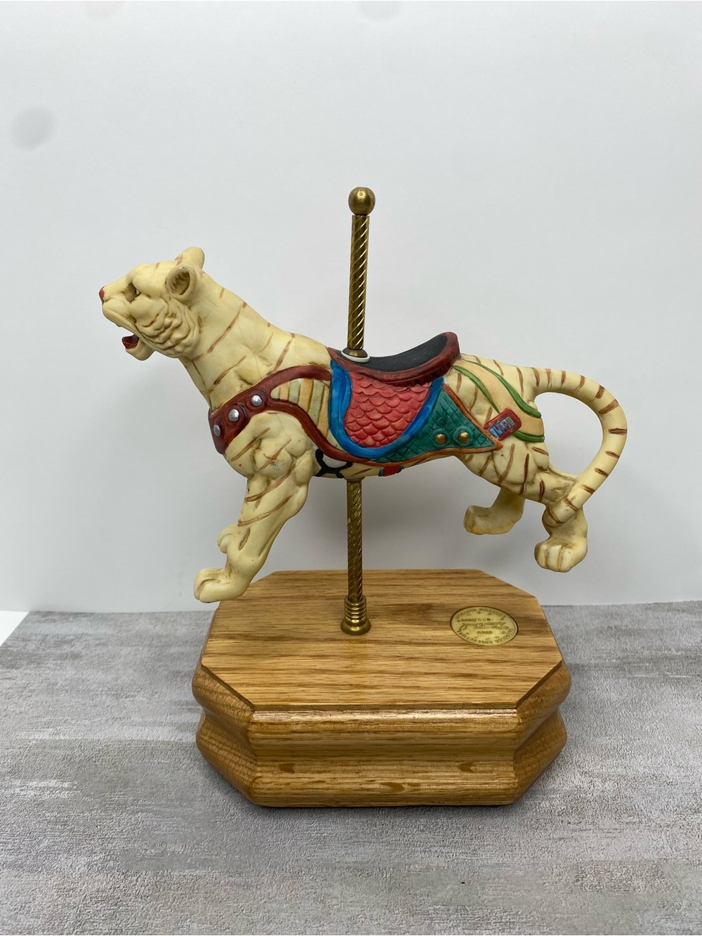 Westland Carousel Collections Limited Edition White Tiger Musical Signed